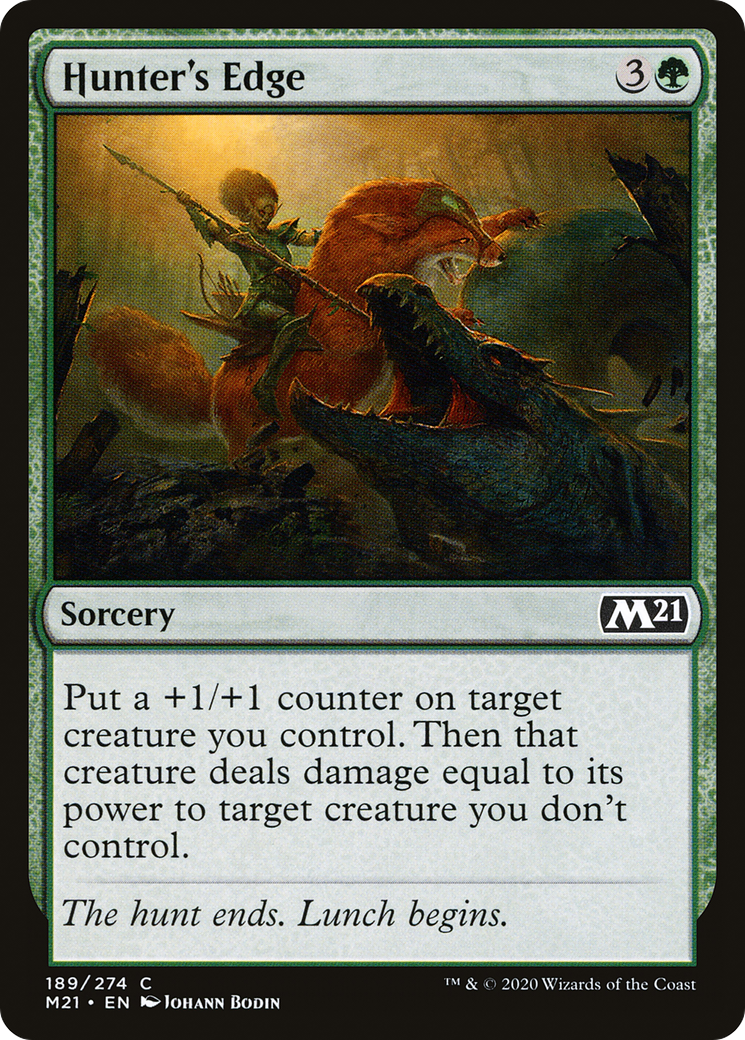 Hunter's Edge (M21-189) [Core Set 2021] Foil MTG Single Wizards of the Coast