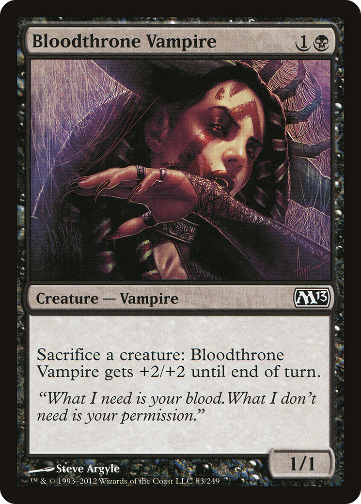 Bloodthrone Vampire (M13-083) [Magic 2013] Foil MTG Single Wizards of the Coast