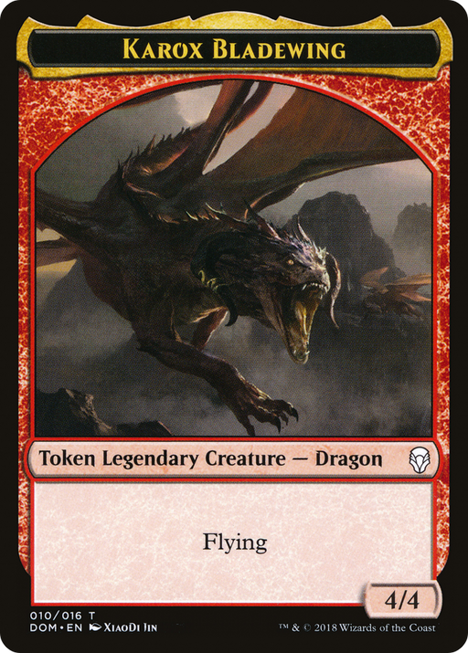 Karox Bladewing Token (DOM-010) [Tokens] Dominaria Tokens MTG Single Wizards of the Coast