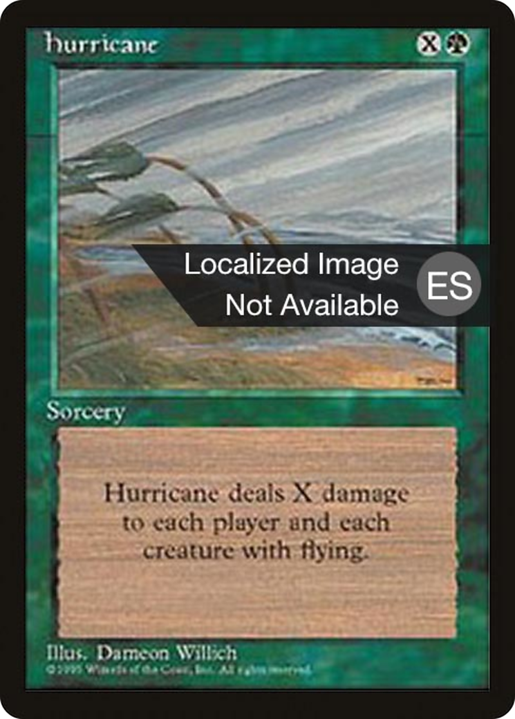 Hurricane (4BB-135) [Fourth Edition Foreign Black Border] MTG Single Wizards of the Coast