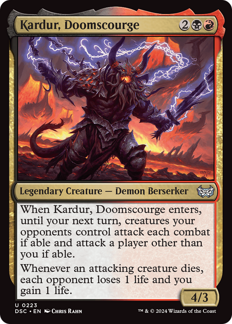 Kardur, Doomscourge (DSC-223) [Duskmourn: House of Horror Commander] MTG Single Wizards of the Coast