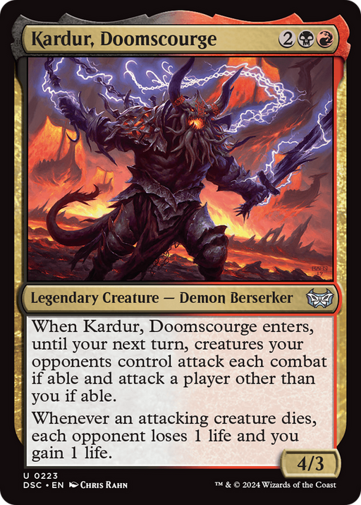 Kardur, Doomscourge (DSC-223) [Duskmourn: House of Horror Commander] MTG Single Wizards of the Coast
