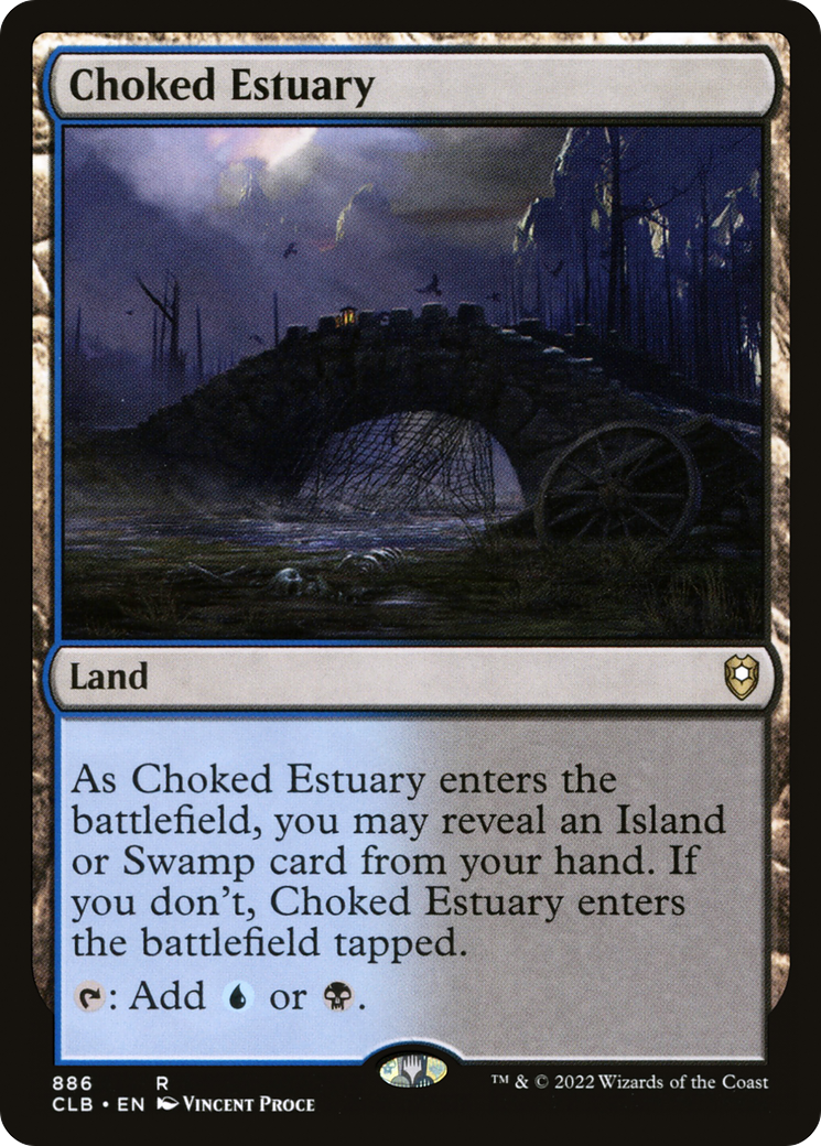 Choked Estuary (CLB-886) [Commander Legends: Battle for Baldur's Gate] MTG Single Wizards of the Coast