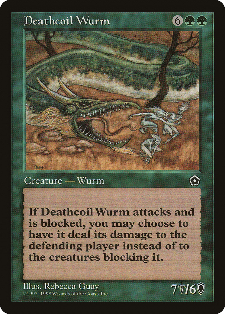 Deathcoil Wurm [Portal Second Age] MTG Single Magic: The Gathering