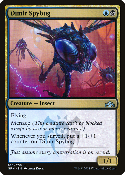 Dimir Spybug (GRN-166) [Guilds of Ravnica] MTG Single Wizards of the Coast