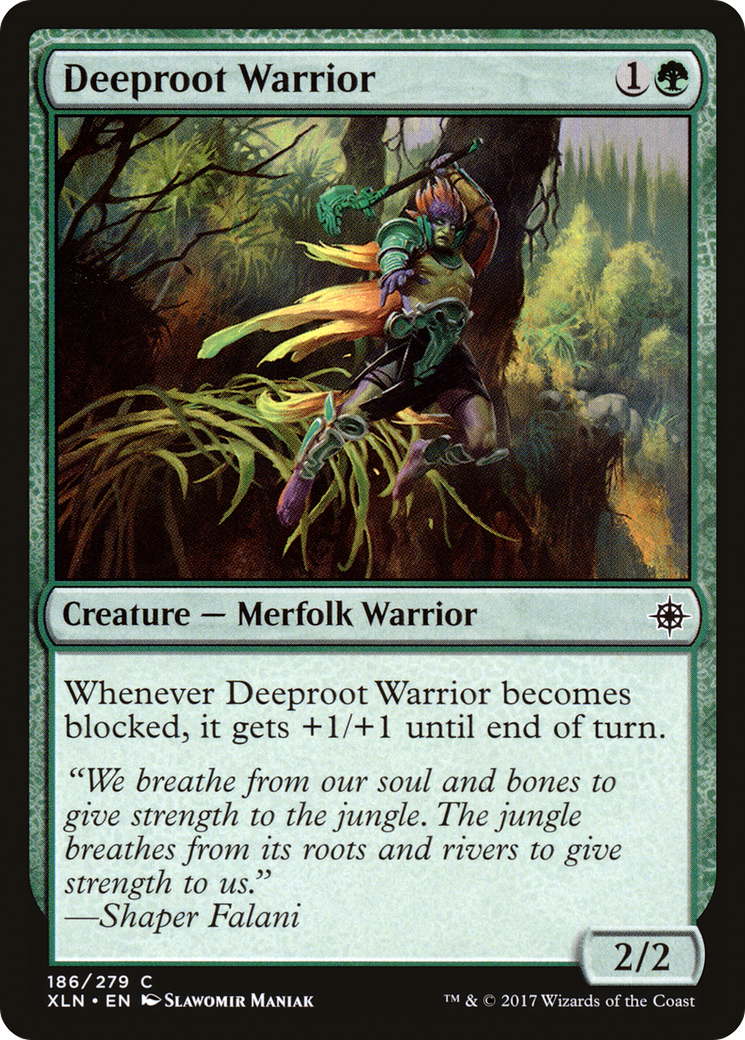 Deeproot Warrior (XLN-186) [Ixalan] MTG Single Wizards of the Coast