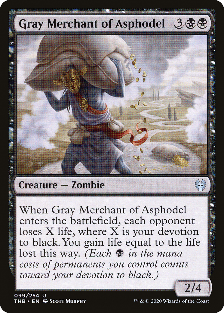 Gray Merchant of Asphodel (THB-099) [Theros Beyond Death] Foil MTG Single Wizards of the Coast