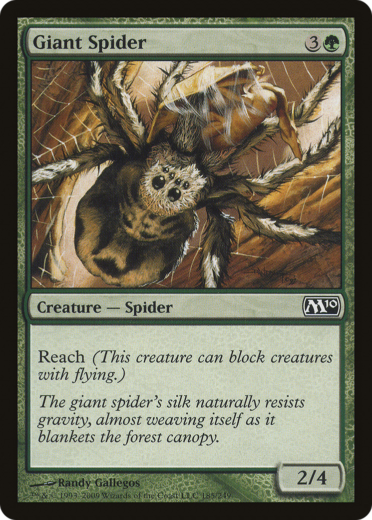 Giant Spider (M10-185) [Magic 2010] Foil MTG Single Wizards of the Coast