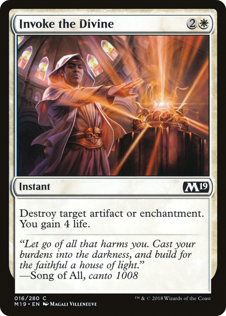 Invoke the Divine (M19-016) [Core Set 2019] MTG Single Wizards of the Coast