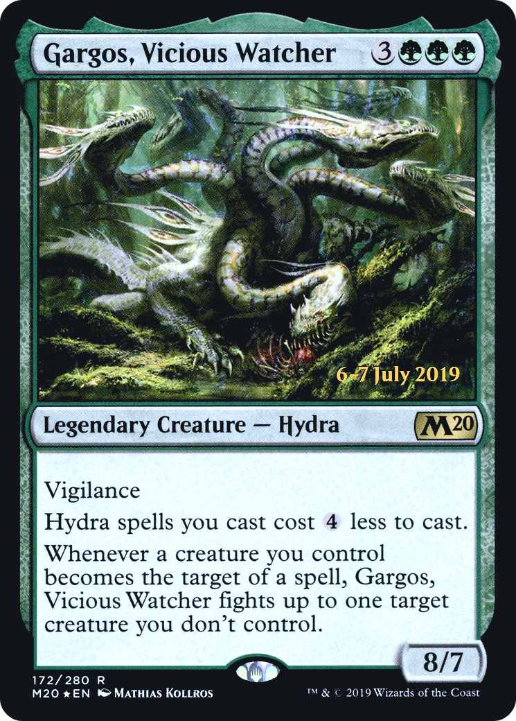 Gargos, Vicious Watcher (PRE-172) [Core Set 2020 Promos] Foil MTG Single Wizards of the Coast