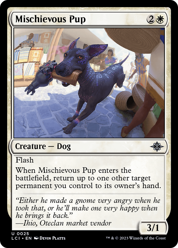 Mischievous Pup (LCI-025) [The Lost Caverns of Ixalan] Foil MTG Single Wizards of the Coast