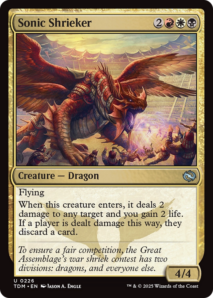 Sonic Shrieker (TDM-226) [Tarkir: Dragonstorm] MTG Single Wizards of the Coast