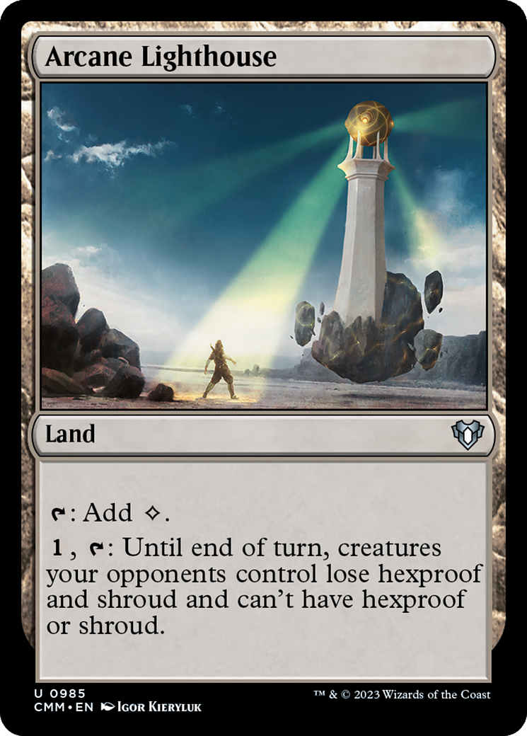 Arcane Lighthouse (CMM-985) [Commander Masters] MTG Single Wizards of the Coast