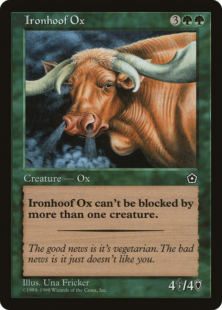 Ironhoof Ox (P02-130) [Misc] Portal Second Age MTG Single Wizards of the Coast