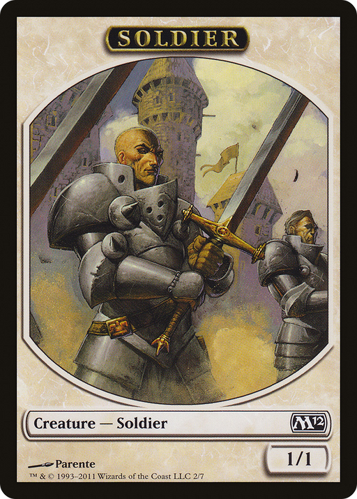 Soldier Token (M12-002) [Tokens] Magic 2012 Tokens MTG Single Wizards of the Coast