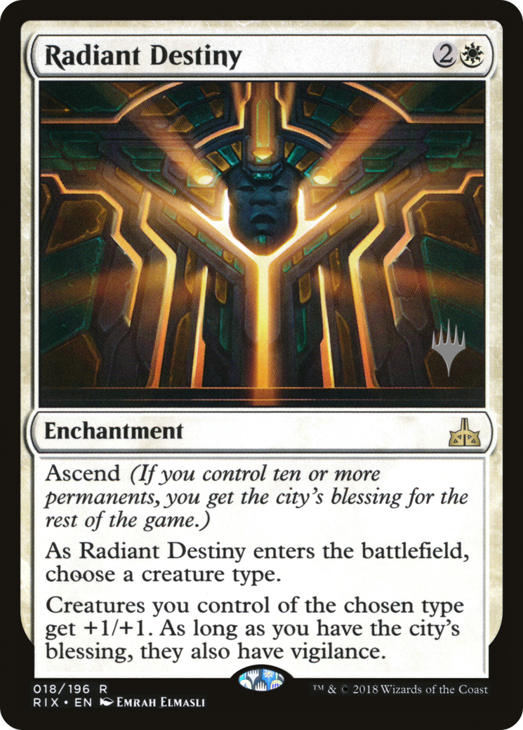 Radiant Destiny (PPM20-018) [Rivals of Ixalan Promos] Foil MTG Single Wizards of the Coast