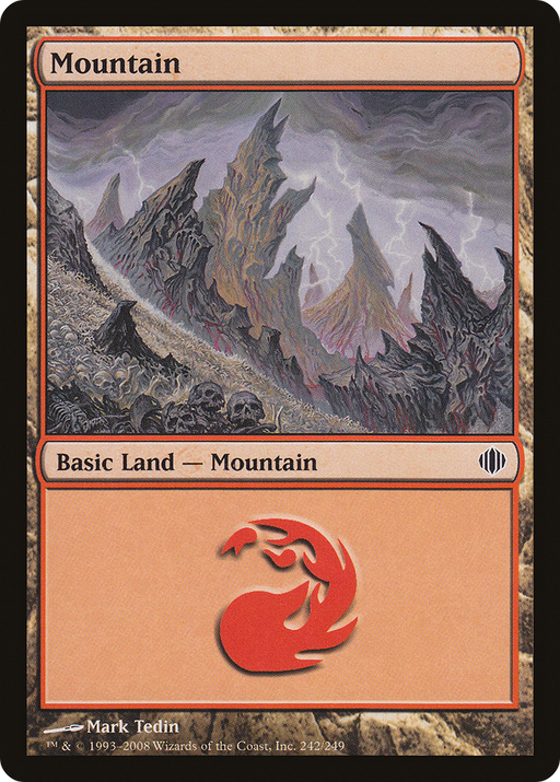 Mountain (ALA-242) [Shards of Alara] Foil MTG Single Wizards of the Coast