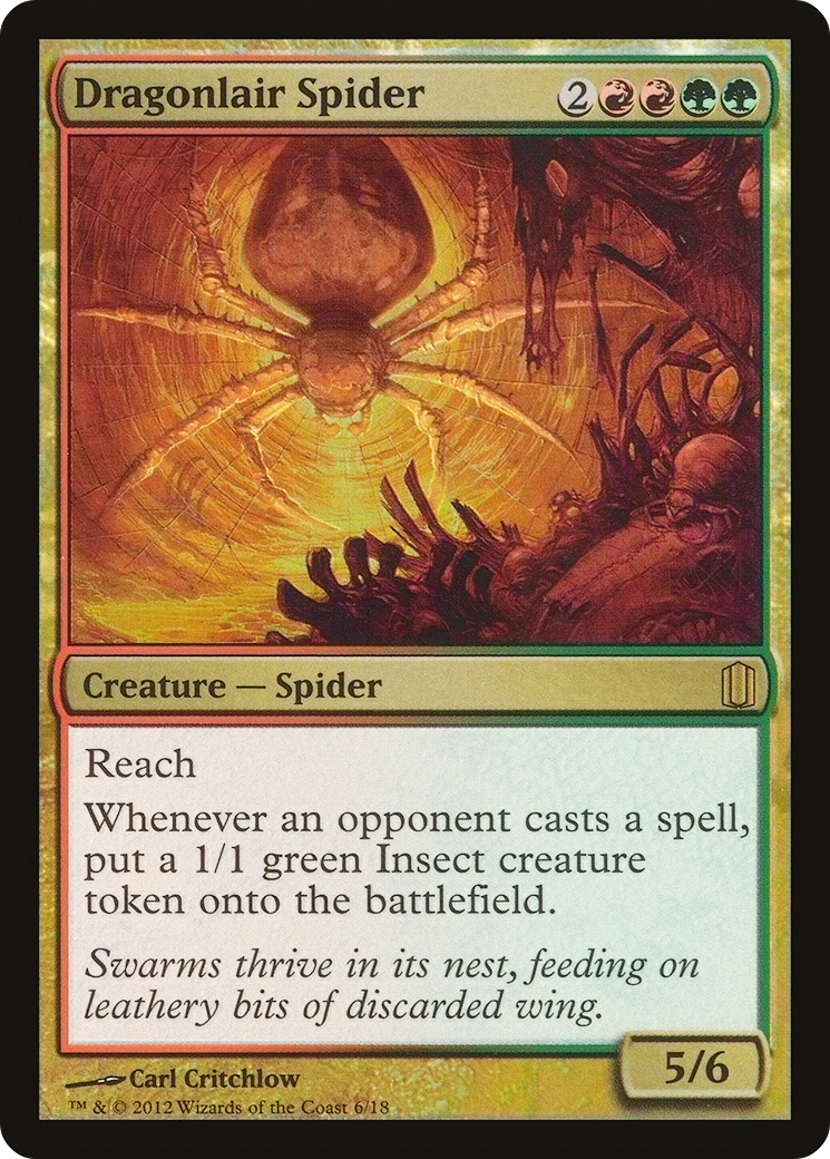 Dragonlair Spider (CM1-006) [Misc] Commander's Arsenal Foil MTG Single Wizards of the Coast