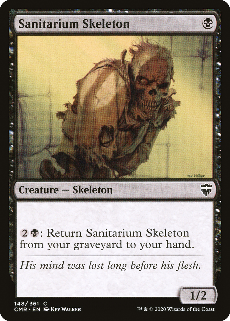 Sanitarium Skeleton (CMR-148) [Commander Legends] MTG Single Wizards of the Coast