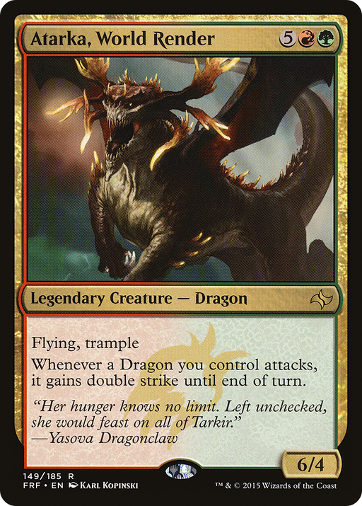 Atarka, World Render (FRF-149) [Fate Reforged] MTG Single Wizards of the Coast