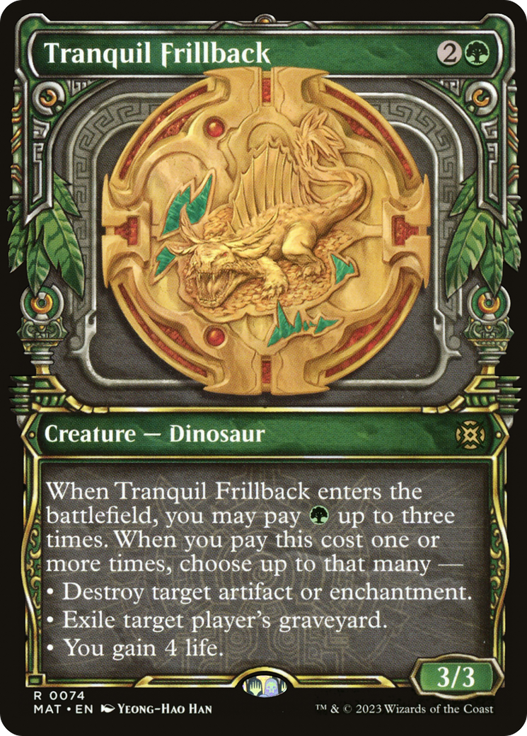 Tranquil Frillback (MAT-074) [March of the Machine: The Aftermath] (Showcase) Foil MTG Single Wizards of the Coast