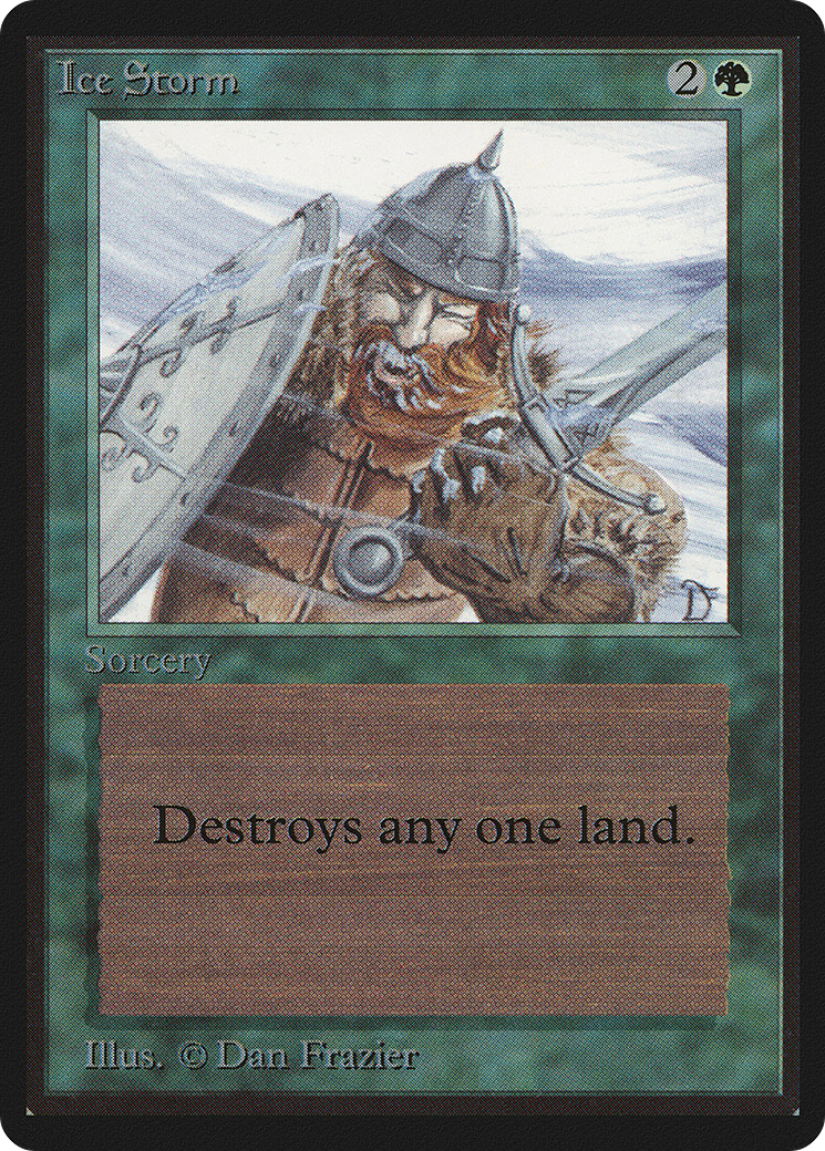 Ice Storm (LEB-) [Oldschool] Limited Edition Beta MTG Single Wizards of the Coast
