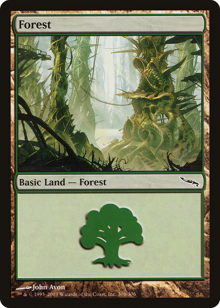Forest (306) [Mirrodin] MTG Single Magic: The Gathering