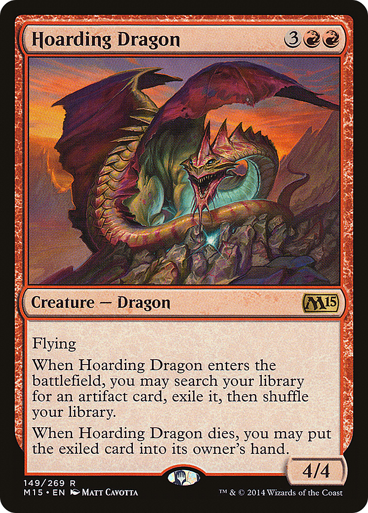 Hoarding Dragon (M15-149) [Magic 2015] MTG Single Wizards of the Coast