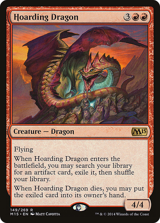 Hoarding Dragon (M15-149) [Magic 2015] Foil MTG Single Wizards of the Coast