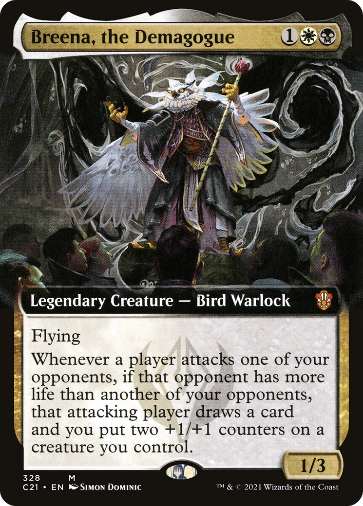 Breena, the Demagogue (C21-328) [Commander 2021] (Extended Art) MTG Single Wizards of the Coast