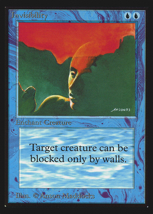 Invisibility (IE) (IED-) [Intl. Collectors' Edition] MTG Single Wizards of the Coast