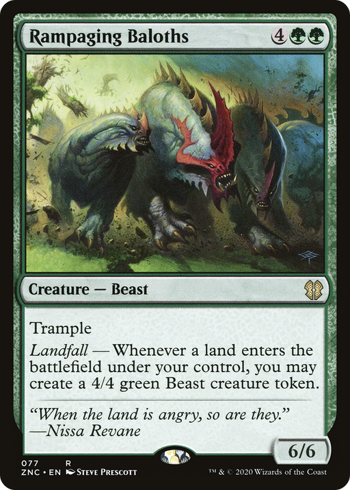 Rampaging Baloths (ZNC-077) [Zendikar Rising Commander] MTG Single Wizards of the Coast