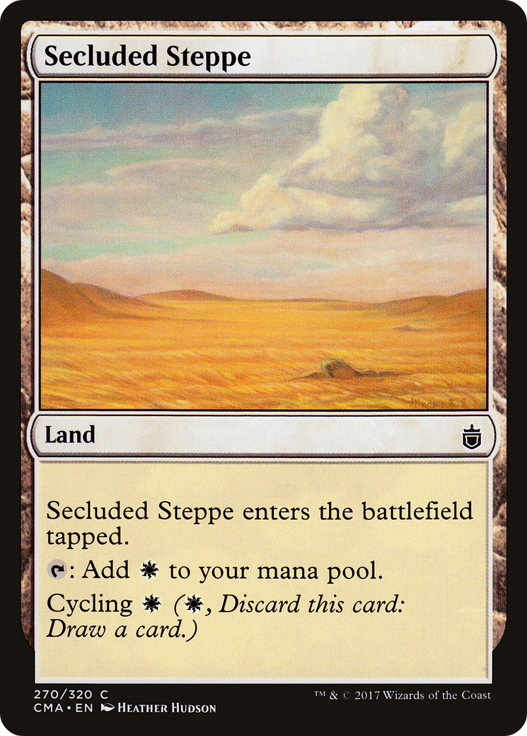Secluded Steppe (CMA-270) [Commander Anthology] MTG Single Wizards of the Coast