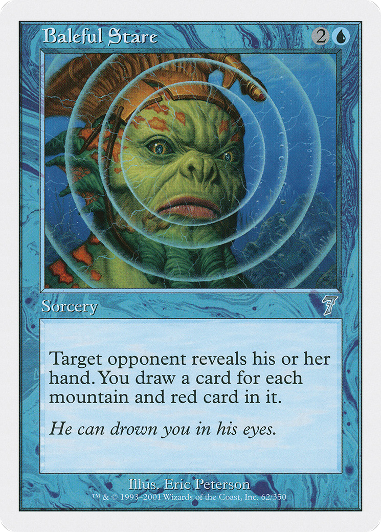 Baleful Stare (7ED-062) [7th Edition] Foil MTG Single Wizards of the Coast
