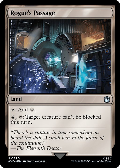 Rogue's Passage (Surge Foil) (WHO-890) [Doctor Who] Foil MTG Single Wizards of the Coast
