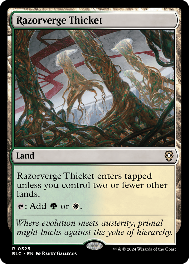 Razorverge Thicket (BLC-325) [Bloomburrow Commander] MTG Single Wizards of the Coast