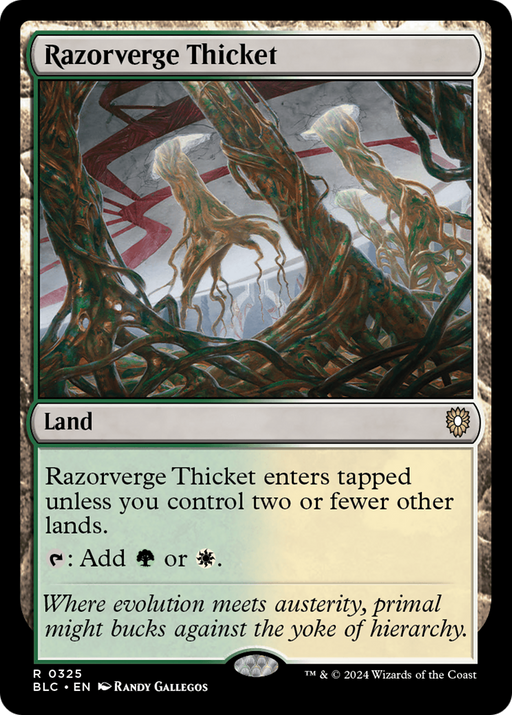 Razorverge Thicket (BLC-325) [Bloomburrow Commander] MTG Single Wizards of the Coast