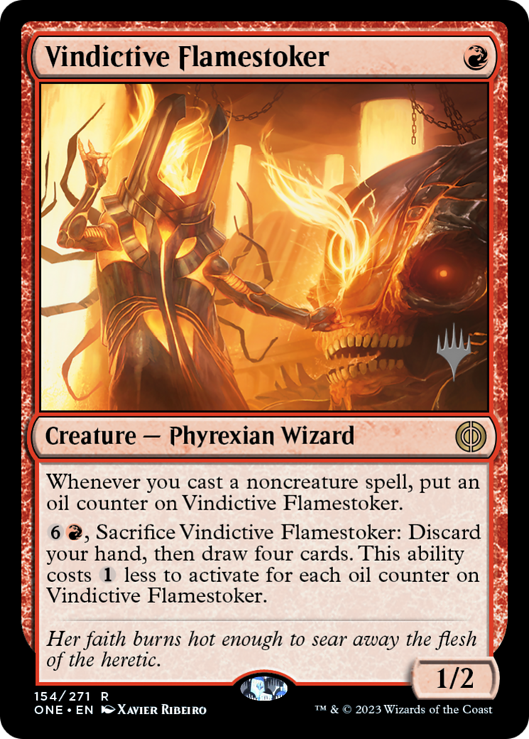 Vindictive Flamestoker (PPONE-154P) [Phyrexia: All Will Be One Promos] MTG Single Wizards of the Coast