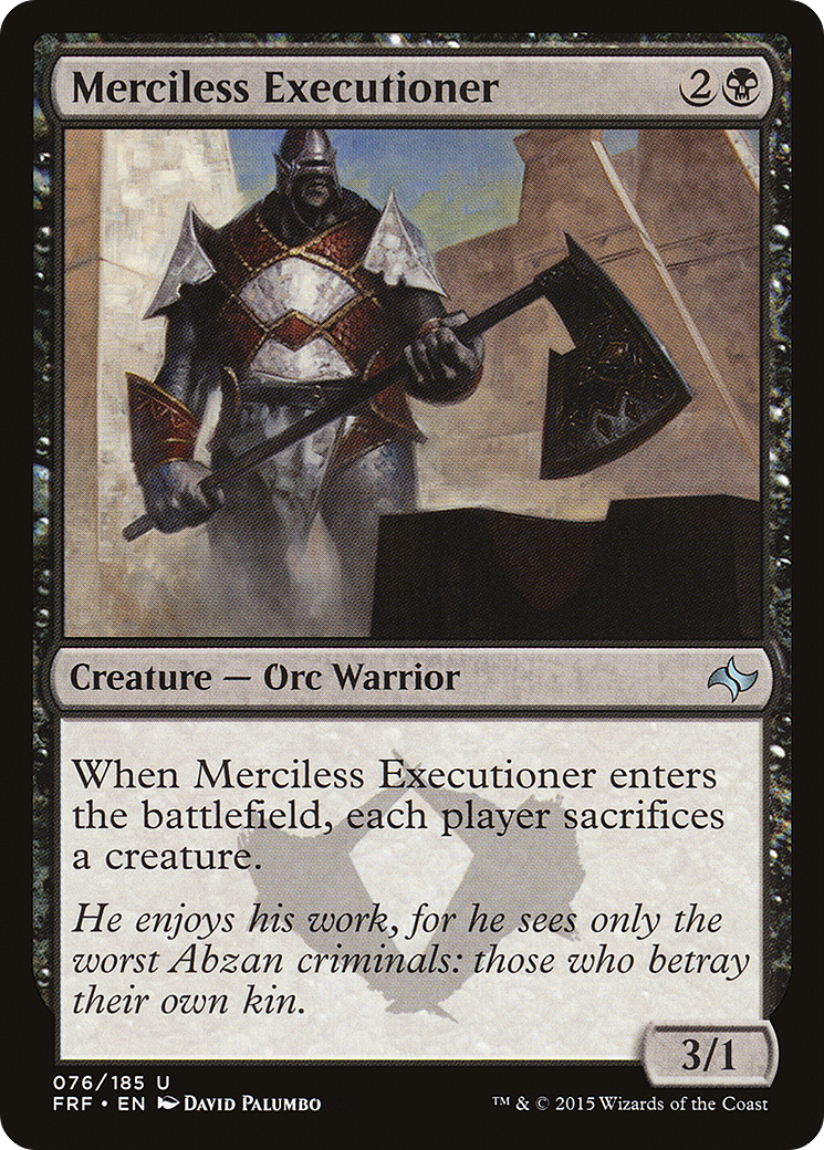 Merciless Executioner (FRF-076) [Fate Reforged] MTG Single Wizards of the Coast