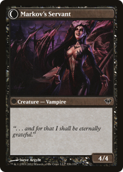 Chosen of Markov // Markov's Servant (DKA-055) [Dark Ascension] MTG Single Wizards of the Coast
