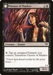 Chosen of Markov // Markov's Servant (DKA-055) [Dark Ascension] MTG Single Wizards of the Coast
