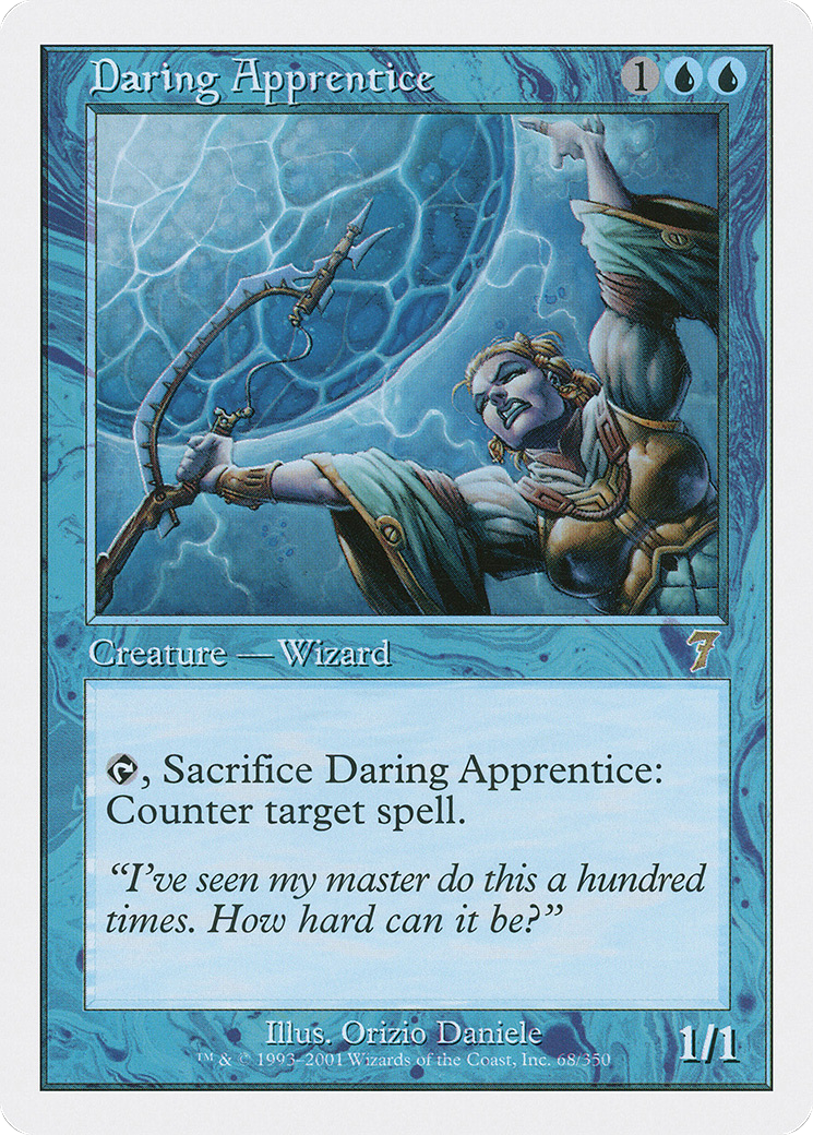 Daring Apprentice (7ED-068) [7th Edition] Foil MTG Single Wizards of the Coast