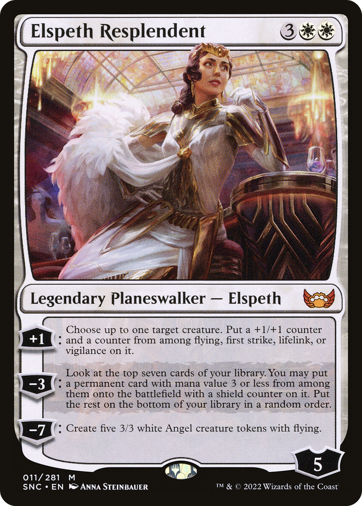 Elspeth Resplendent (SNC-011) [Streets of New Capenna] Foil MTG Single Wizards of the Coast