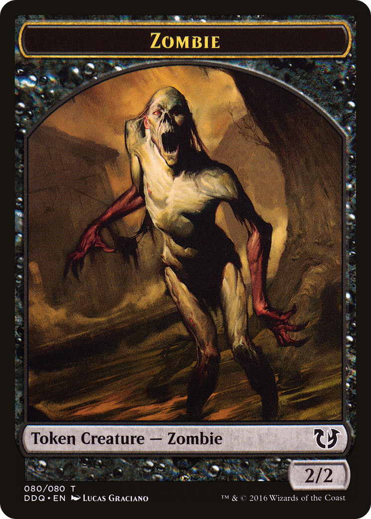 Zombie Token [Duel Decks: Blessed vs. Cursed] MTG Single Magic: The Gathering