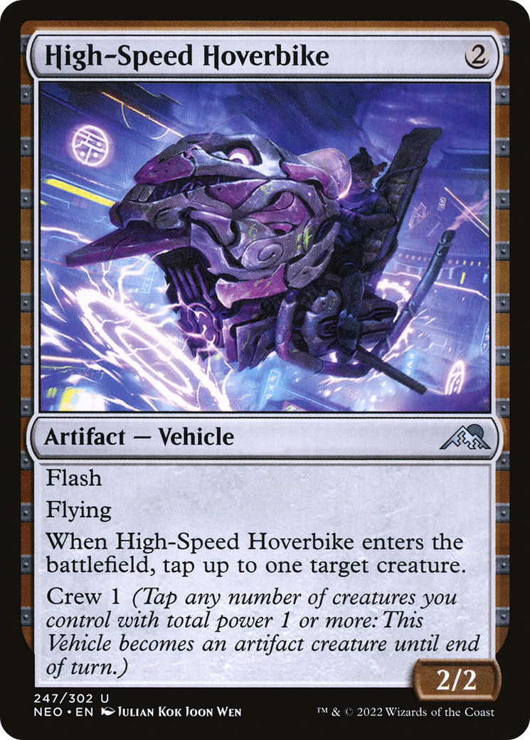 High-Speed Hoverbike (NEO-247) [Kamigawa: Neon Dynasty] Foil MTG Single Wizards of the Coast