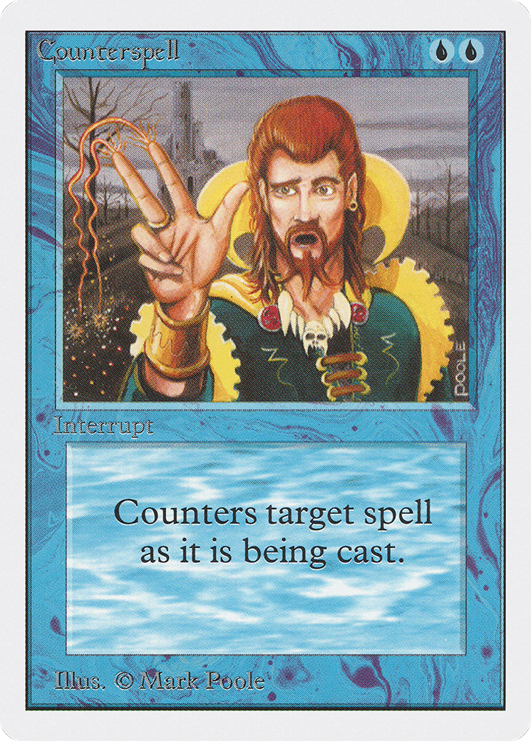 Counterspell (2ED-) [Oldschool] Unlimited Edition MTG Single Wizards of the Coast