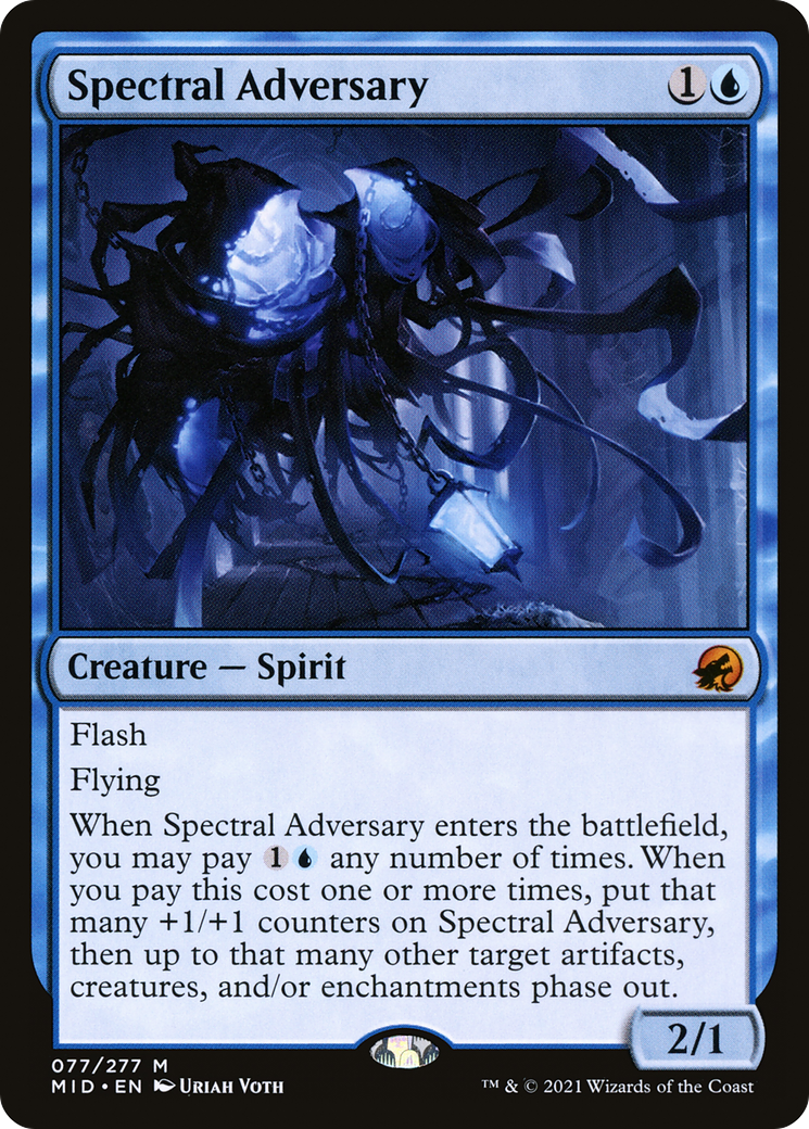 Spectral Adversary (MID-077) [Innistrad: Midnight Hunt] MTG Single Wizards of the Coast