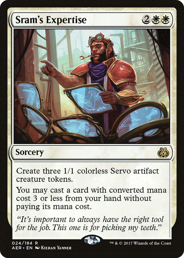 Sram's Expertise (AER-024) [Aether Revolt] MTG Single Wizards of the Coast