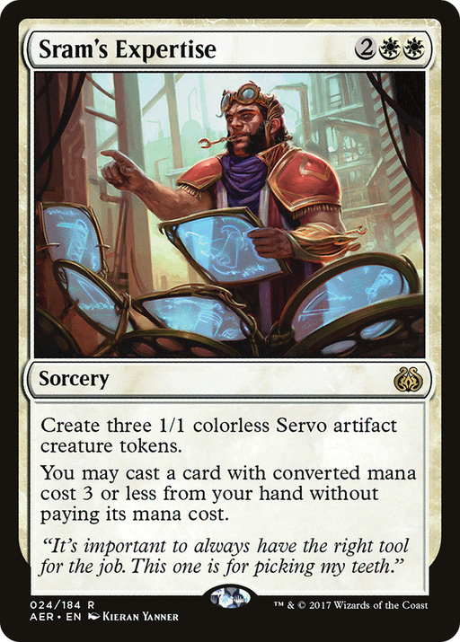 Sram's Expertise (AER-024) [Aether Revolt] Foil MTG Single Wizards of the Coast