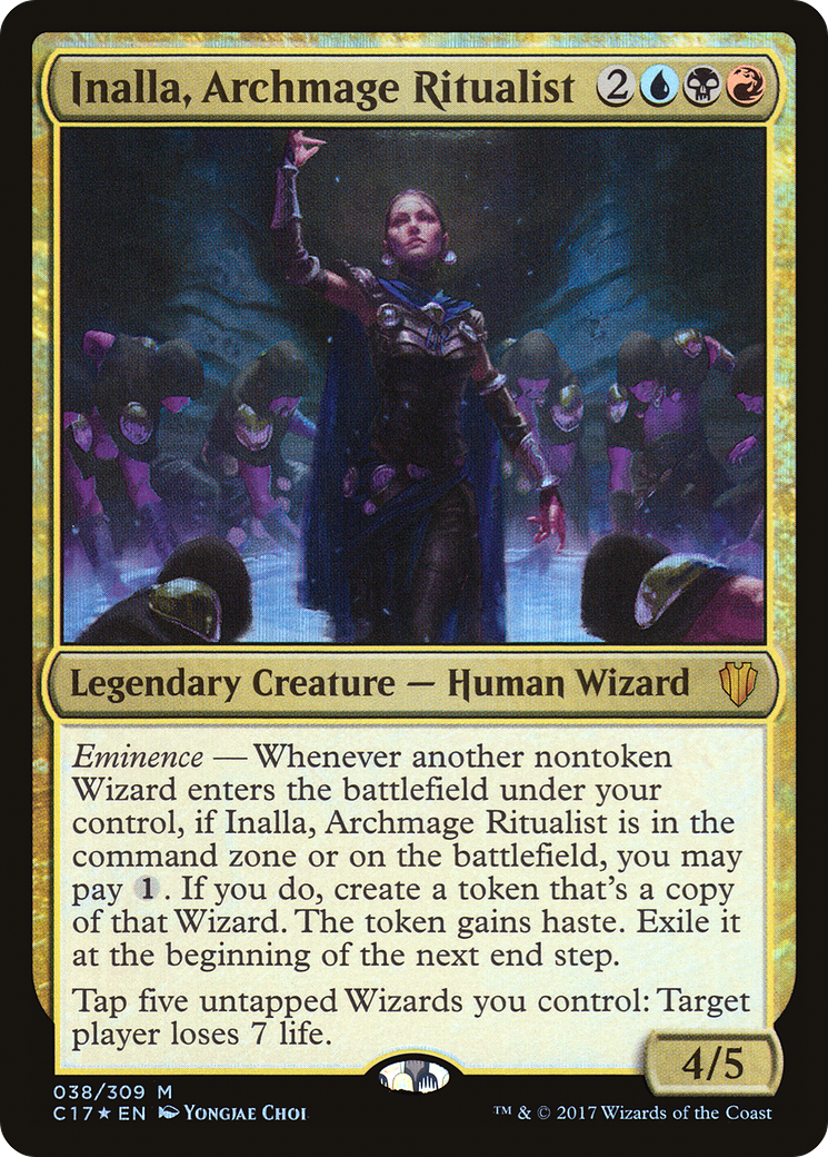 Inalla, Archmage Ritualist (C17-038) [Commander 2017] Foil MTG Single Wizards of the Coast